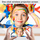 YJ350 Intelligent Portable HD Projector Home Theater, US Plug, Specification: Phone Screen Version(White)