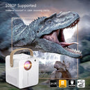 YJ350 Intelligent Portable HD Projector Home Theater, US Plug, Specification: Phone Screen Version(White)