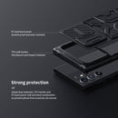For Samsung Galaxy S22 Ultra 5G NILLKIN Sliding Camera Cover TPU + PC Phone Case(Black)