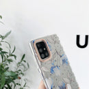 For Samsung Galaxy S21 Ultra 5G Translucent Plating Flower Phone Case(Cineraria)