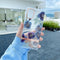 For Samsung Galaxy S21 FE 5G Translucent Plating Flower Phone Case(Cineraria)
