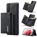 For Samsung Galaxy S22 5G DG.MING M1 Series 3-Fold Multi Card Wallet + Magnetic Phone Case(Black)