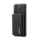 For Samsung Galaxy S22 5G DG.MING M1 Series 3-Fold Multi Card Wallet + Magnetic Phone Case(Black)