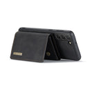 For Samsung Galaxy S22 5G DG.MING M1 Series 3-Fold Multi Card Wallet + Magnetic Phone Case(Black)