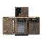 For Samsung Galaxy S22 Ultra 5G DG.MING M1 Series 3-Fold Multi Card Wallet + Magnetic Phone Case(Coffee)