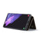 For Samsung Galaxy S22 Ultra 5G DG.MING M1 Series 3-Fold Multi Card Wallet + Magnetic Phone Case(Coffee)