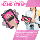 For Samsung Galaxy Tab A8 10.5 2021 X200 / X205 Silicone + PC Tablet Case(Rose Red + Black)