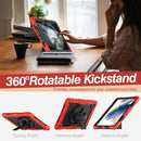 For Samsung Galaxy Tab A8 10.5 2021 X200 / X205 Silicone + PC Tablet Case(Black + Red)