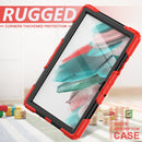 For Samsung Galaxy Tab A8 10.5 2021 X200 / X205 Silicone + PC Tablet Case(Black + Red)