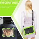 For Samsung Galaxy Tab A8 10.5 2021 X200 / X205 Silicone + PC Tablet Case(Black + Yellow Green)