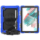 For Samsung Galaxy Tab A8 10.5 2021 X200 / X205 Silicone + PC Tablet Case(Black + Blue)