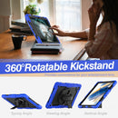 For Samsung Galaxy Tab A8 10.5 2021 X200 / X205 Silicone + PC Tablet Case(Black + Blue)