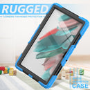 For Samsung Galaxy Tab A8 10.5 2021 X200 / X205 Silicone + PC Tablet Case(Black + Light Blue)