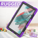 For Samsung Galaxy Tab A8 10.5 2021 X200 / X205 Silicone + PC Tablet Case(Black + Purple)