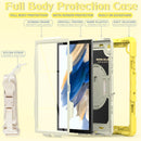 For Samsung Galaxy Tab A8 10.5 2021 X200 / X205 Silicone + PC Tablet Case(Beige + Yellow)