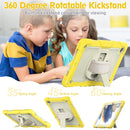 For Samsung Galaxy Tab A8 10.5 2021 X200 / X205 Silicone + PC Tablet Case(Beige + Yellow)