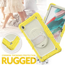 For Samsung Galaxy Tab A8 10.5 2021 X200 / X205 Silicone + PC Tablet Case(Beige + Yellow)