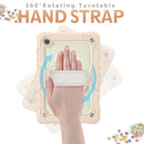 For Samsung Galaxy Tab A8 10.5 2021 X200 / X205 Silicone + PC Tablet Case(Beige + Rose Gold)