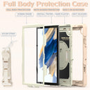 For Samsung Galaxy Tab A8 10.5 2021 X200 / X205 Silicone + PC Tablet Case(Beige + Rose Gold)