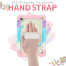 For Samsung Galaxy Tab A8 10.5 2021 X200 / X205 Silicone + PC Tablet Case(Beige + Camouflage Pink)