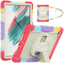 For Samsung Galaxy Tab A8 10.5 2021 X200 / X205 Silicone + PC Tablet Case(Beige + Camouflage Red)