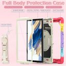 For Samsung Galaxy Tab A8 10.5 2021 X200 / X205 Silicone + PC Tablet Case(Beige + Camouflage Red)