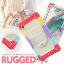 For Samsung Galaxy Tab A8 10.5 2021 X200 / X205 Silicone + PC Tablet Case(Beige + Camouflage Red)