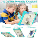 For Samsung Galaxy Tab A8 10.5 2021 X200 / X205 Silicone + PC Tablet Case(Beige + Camouflage Blue)