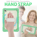 For Samsung Galaxy Tab A8 10.5 2021 X200 / X205 Silicone + PC Tablet Case(Beige + Light Green)