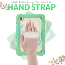 For Samsung Galaxy Tab A8 10.5 2021 X200 / X205 Silicone + PC Tablet Case(Beige + Light Green)
