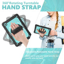 For Samsung Galaxy Tab A8 10.5 2021 X200 / X205 Silicone + PC Tablet Case(Light Blue + Black)