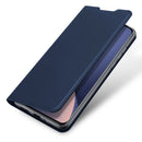 For Xiaomi 12 / 12X / 12S DUX DUCIS Skin Pro Series Horizontal Flip Leather Phone Case(Blue)