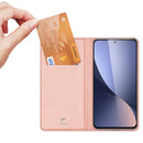 For Xiaomi 12 / 12X / 12S DUX DUCIS Skin Pro Series Horizontal Flip Leather Phone Case(Rose Gold)