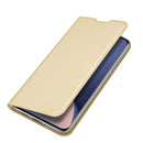 For Xiaomi 12 / 12X / 12S DUX DUCIS Skin Pro Series Horizontal Flip Leather Phone Case(Gold)