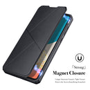 For Samsung Galaxy A73 DUX DUCIS Skin X Series Horizontal Flip Leather Phone Case(Black)