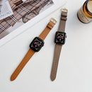 Leather Strap For Apple Watch Series 8&7 41mm / SE 2&6&SE&5&4 40mm / 3&2&1 38mm(Brown)