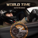 NORTH EDGE HORNET Dual Digital Alarm Clock Timing Men Luminous Sports Watch(Yellow)