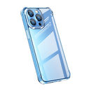 TPU + Tempered Glass Shockproof Phone Case For iPhone 13 Pro Max(Transparent)