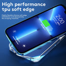 TPU + Tempered Glass Shockproof Phone Case For iPhone 13 Pro Max(Transparent)