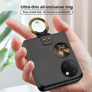 For Huawei P50 Pocket GKK Ultra-thin Full Coverage Phone Case with Ring(Gold)