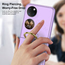 For Huawei P50 Pocket GKK Ultra-thin Full Coverage Phone Case with Ring(Black)