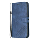 For Moto G6 Play E5 Stitching Style 2-Color Cow Texture Horizontal Flip PU Leather Case with Holder & Card Slot & Lanyard(Blue)
