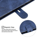 For Moto G6 Play E5 Stitching Style 2-Color Cow Texture Horizontal Flip PU Leather Case with Holder & Card Slot & Lanyard(Blue)