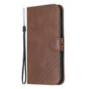 For Moto G6 Play E5 Stitching Style 2-Color Cow Texture Horizontal Flip PU Leather Case with Holder & Card Slot & Lanyard(Brown)