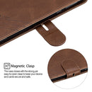 For Moto G6 Play E5 Stitching Style 2-Color Cow Texture Horizontal Flip PU Leather Case with Holder & Card Slot & Lanyard(Brown)