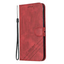 For Moto G6 Play E5 Stitching Style 2-Color Cow Texture Horizontal Flip PU Leather Case with Holder & Card Slot & Lanyard(Red)