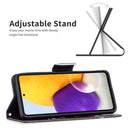 For Samsung Galaxy A73 5G Colored Drawing Pattern Leather Phone Case(Bear)