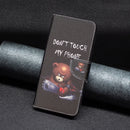 For Samsung Galaxy A73 5G Colored Drawing Pattern Leather Phone Case(Bear)