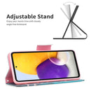For Samsung Galaxy A73 5G Colored Drawing Pattern Leather Phone Case(Plum Blossom)