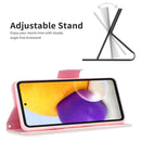 For Samsung Galaxy A73 5G Colored Drawing Pattern Leather Phone Case(Deer)